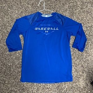 Under Armour YXL Boy's Baseball Heat Gear Shirt